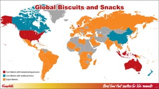 24
Global Biscuits and Snacks
Core Markets with sizable presence
Export Markets
Core Markets with manufacturing presence
 