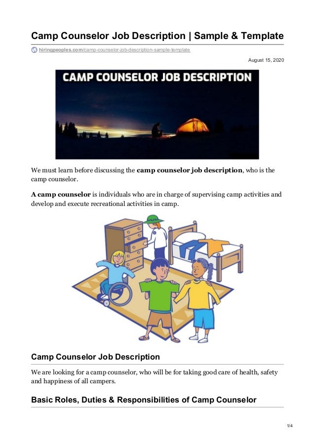 Camp counselor job description sample amp template.pdf