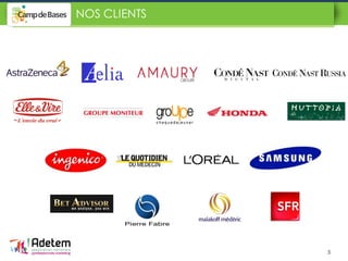 • Tous
NOS CLIENTS
3
 