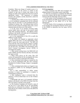 Camp delta standard operating procedures | PDF