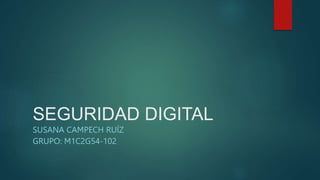SEGURIDAD DIGITAL
SUSANA CAMPECH RUÍZ
GRUPO: M1C2G54-102
 
