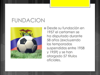 CAMPEONATO ECUATORIANO DE FUTBOL PPT