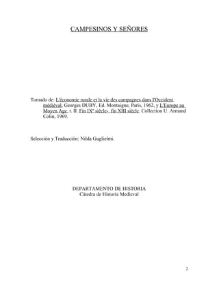 Campesinos y señores