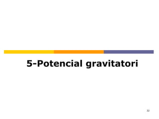 32
5-Potencial gravitatori
 