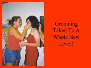 Grooming
Taken To A
Whole New
  Level!
 