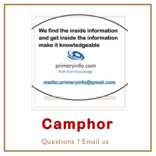 Camphor
Questions ? Email us
 