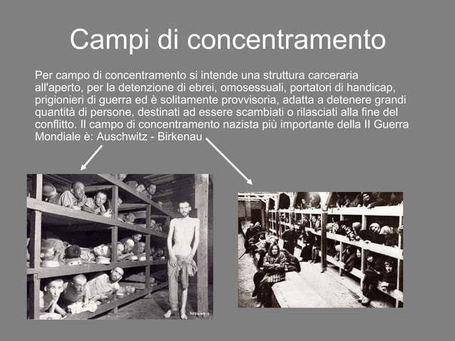 Campi di concentramento e di sterminio | PPT