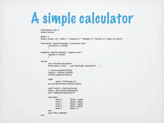 Camping: Going off the Rails with Ruby
