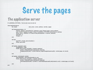 Camping: Going off the Rails with Ruby