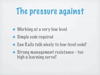 Camping: Going off the Rails with Ruby