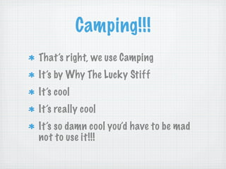 Camping: Going off the Rails with Ruby