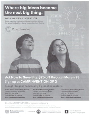 Camp Invention English and Spanish