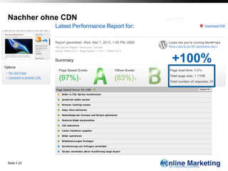 Nachher ohne CDN




                   +100%




Seite § 22
 