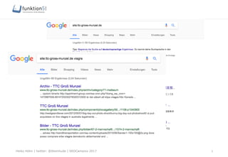 Heiko Höhn | twitter: @Steinhude | SEOCampixx 2017 5
 