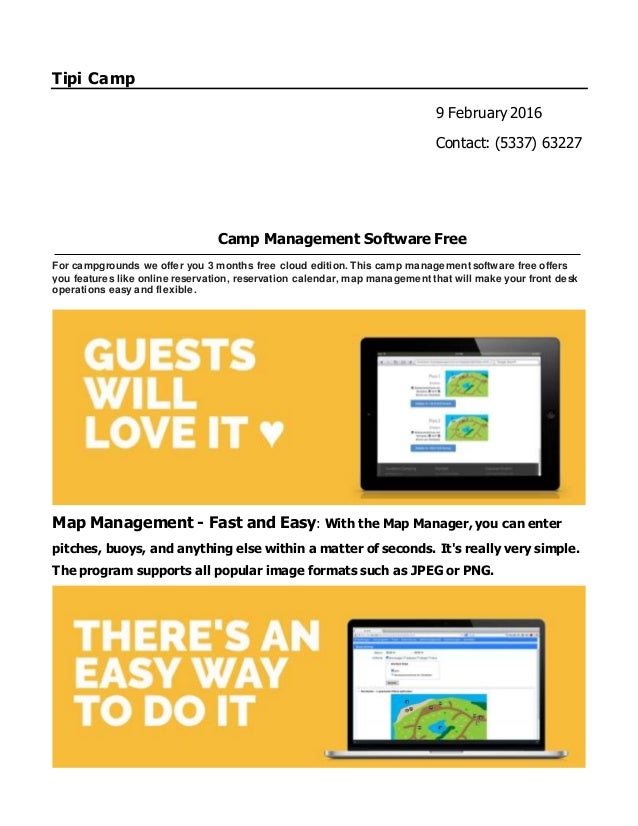 Camp Management Software Free