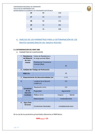 Trabajo de Campo N°1 de Mecánica de Rocas | PDF