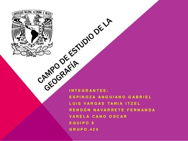 Campo de estudio de la geografía