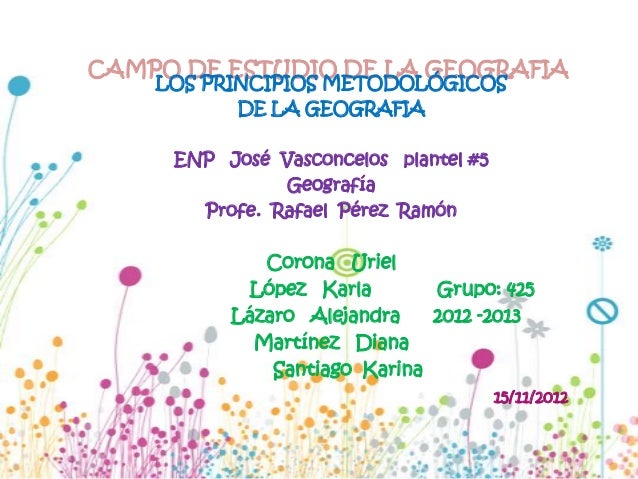 Campo de estudio de la geografia