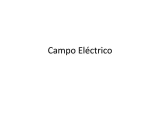 Campo Eléctrico
 