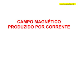 CAMPO MAGNÉTICO PRODUZIDO POR CORRENTE www.fisicaatual.com.br 
