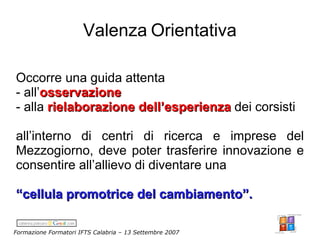 Campora Formazione Formatori Ifts 