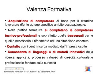 Campora Formazione Formatori Ifts 