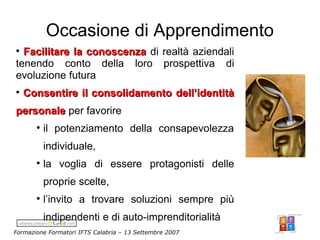 Campora Formazione Formatori Ifts 