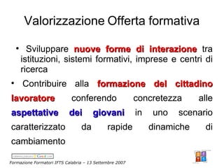 Campora Formazione Formatori Ifts 
