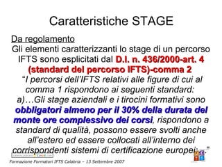 Campora Formazione Formatori Ifts 