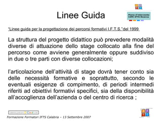 Campora Formazione Formatori Ifts 