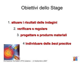 Campora Formazione Formatori Ifts 