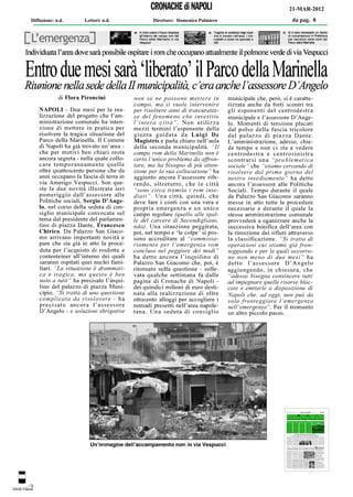 21-MAR-2012
Diffusione: n.d.   Lettori: n.d.   Direttore: Domenico Palmiero   da pag. 8
 