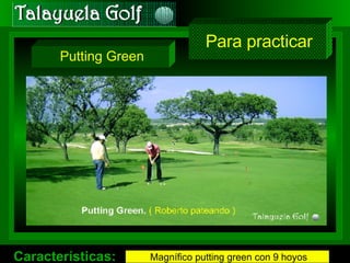Magnífico putting green con 9 hoyos Putting Green Para practicar 