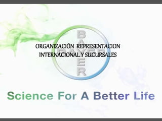 ORGANIZACIÓN REPRESENTACION
INTERNACIONAL Y SUCURSALES
 