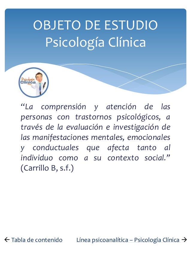 Campos de la Psicología