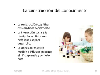 14/05/2010ATP. Lic. Lilia Gabriela Velàzquez Guevara.5La Autonomía en el Preescolar.Capacidad emocional para funcionar de manera más independiente en la integración de su pensamiento, sus reacciones y sus sentimientos, y a partir de su iniciativa elegir una respuesta eficiente a una situación específica.