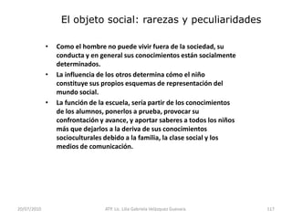 14/05/2010ATP. Lic. Lilia Gabriela Velàzquez Guevara.69ANEXO 2.- El número y la serie numérica.Uso del número:Los números son utilizados en diferentes contextos y con múltiples propósitos:Aspecto cardinal.- Expresa la cantidad de elementos de un conjunto.Aspecto ordinal.- Expresa la el lugar que ocupa un elemento en un conjunto ordenado.Para diferenciar un objeto de otro.- Son códigos para identificar personas, elementos, etcétera.Para medir.- Expresan la medida de un elemento (longitud, peso, capacidad, tiempo, etcétera).Para operar.- Se utilizan para hacer cálculos.