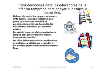 14/05/2010ATP. Lic. Lilia Gabriela Velàzquez Guevara.82Los niños aprenden a diferenciar una forma de otra al manipular objetos. Las figuras espaciales se enseñan primero, de ellas pueden lograr identificar las figuras planas.Niveles de dificultad en el proceso de identificación de formas:		Nivel I.- Igualar una forma a una forma similar.		Nivel II.- Separar las formas por su similitud.		Nivel III.- Nombrar la forma.		Nivel IV.- Dibujar las formas.