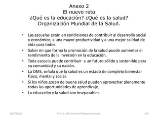 14/05/2010ATP. Lic. Lilia Gabriela Velàzquez Guevara.83Ordenamiento.- Se refiere a la secuencia de objetos o eventos. Las dos maneras comunes de describir la sucesión son de “primero al último” o al revés, “del último al primero”.Encerramiento.- Se refiere a estar rodeado o encajonado por objetos alrededor. Mientras que el encerramiento se refiere técnicamente a lo que está adentro, hay en realidad tres dimensiones pertenecientes a la geometría (perímetro, área y volumen).
