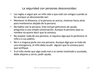 14/05/2010ATP. Lic. Lilia Gabriela Velàzquez Guevara.87Evaluación de actuación.- Pídale al niño que busque a su alrededor y encuentre un ejemplo de una forma en particular. Si es necesario, muéstrele un dibujo de la figura como estímulo.Lenguaje preciso. Los maestros de infancia temprana necesitan utilizar lenguaje adulto y preciso cuando hablan de ciertas figuras geométricas; es importante dar explicaciones correctas desde el inicio. Es necesario explorar la relación del área con el perímetro. Conviene identificar los ejes de simetría en figuras no geométricas y en figuras geométricas regulares e irregulares.Se sugiere practicar juegos con cuadrícula para desarrollar el conocimiento informal de la geometría de coordenadas.