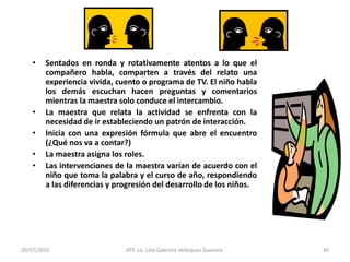 14/05/2010ATP. Lic. Lilia Gabriela Velàzquez Guevara.33EN EL HOGARLos padres poseen grandes expectativas en torno a la adquisición del lenguaje oral de sus hijos.