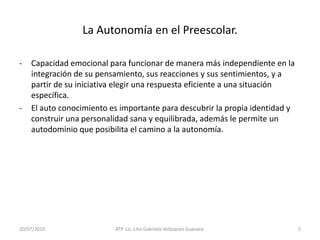 Elementos conceptuales (auto concepto)