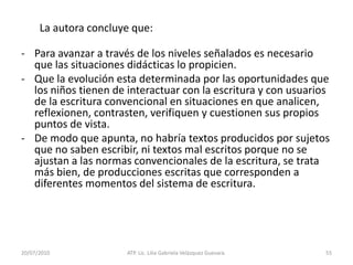 La ampliación del habla y la identificación de las funciones y características del  lenguaje dependen de que los niños se enfrenten a experiencias enriquecedoras.14/05/2010ATP. Lic. Lilia Gabriela Velàzquez Guevara.36LENGUAJE ESCRITO LAS CAPACIDADES DE LEER Y ESCRIBIR:El lenguaje escrito es consecuencia del lenguaje oral.