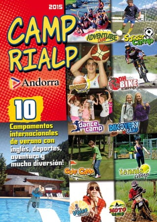 Catálogo Campamentos verano Camp Rialp Andorra 2015