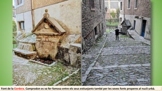 Font de la Cordera. Camprodon es va fer famosa entre els seus estiuejants també per les seves fonts properes al nucli urbà.
 