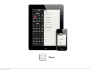 Rappels




mardi 21 août 12
 