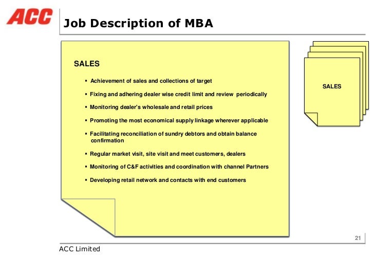 management trainee job description