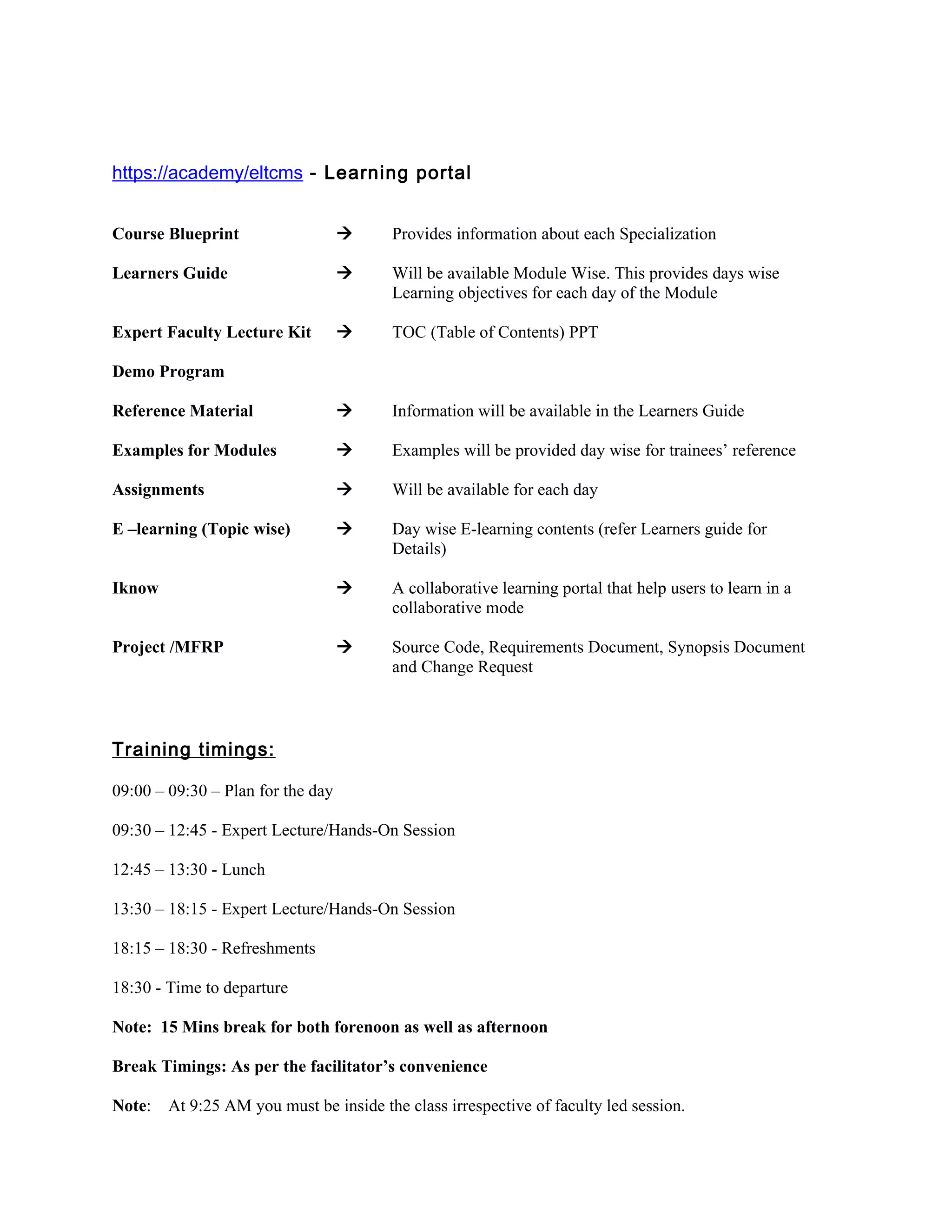 Associate Program Training Campus associate training program guideline doc | DOC
