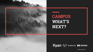 Kyan
I
1
CAMPUS
WHAT’S
NEXT?
#kyancampus
 