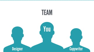 You
Designer Copywriter
TEAM
 